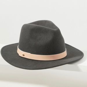 NWT Gigi Pip x Anthropologie Fedora Hat black tan